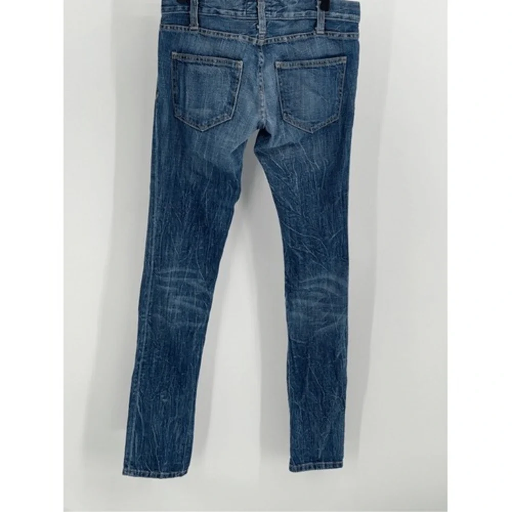 Current Elliot Jeans Women's Size 25 Straight Leg‎ Blue Acid Wash Low Rise